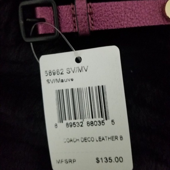 AUTHENTIC COACH LEATHER BRACELET - Picture 5 of 5